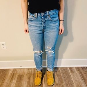 Nordstrom Levi’s ripped jeans